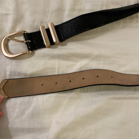 Vintage shiny leather with rose gold belt - Picture 7 of 7